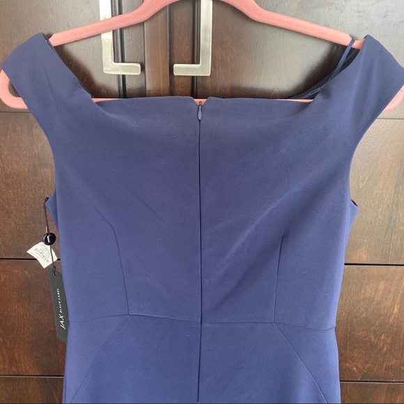 🦋NWT! Neiman Marcus Navy Blue Dress SZ 8 No where to wear - Picture 4 of 16